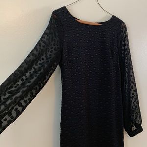 Black cocktail dress polka does formal